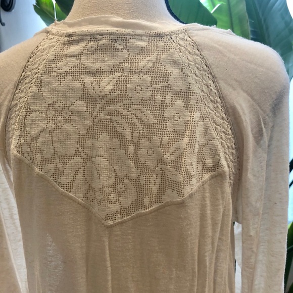 Free people lace trim knit top - Picture 3 of 6